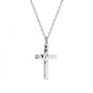 Collier personnalisé - croix martelée - Argent