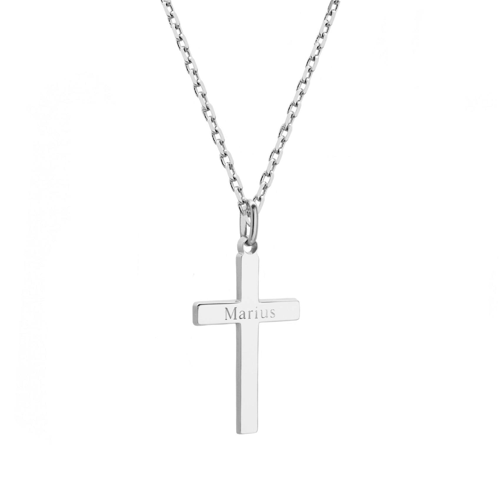 Collier personnalisé - croix - Argent