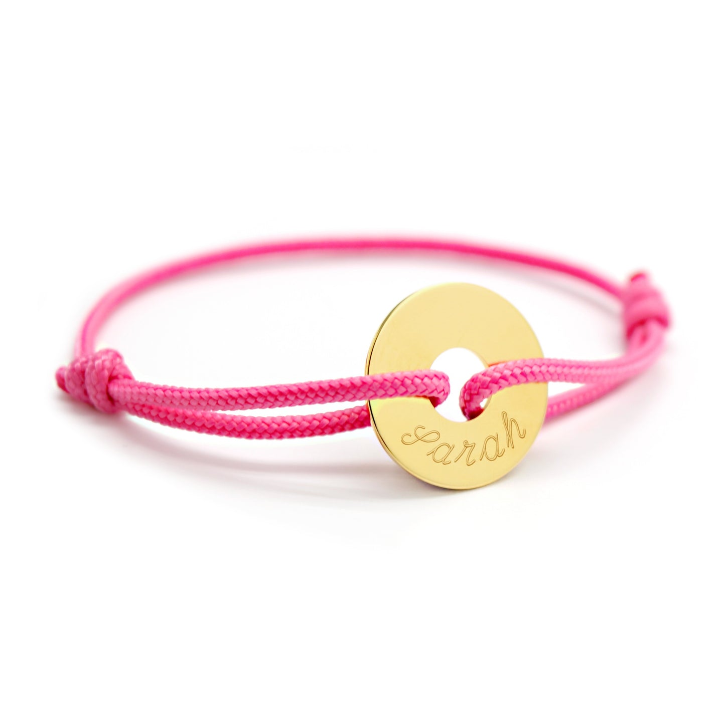 Pulsera de cordón personalizada - Petite chérie - Baño de oro