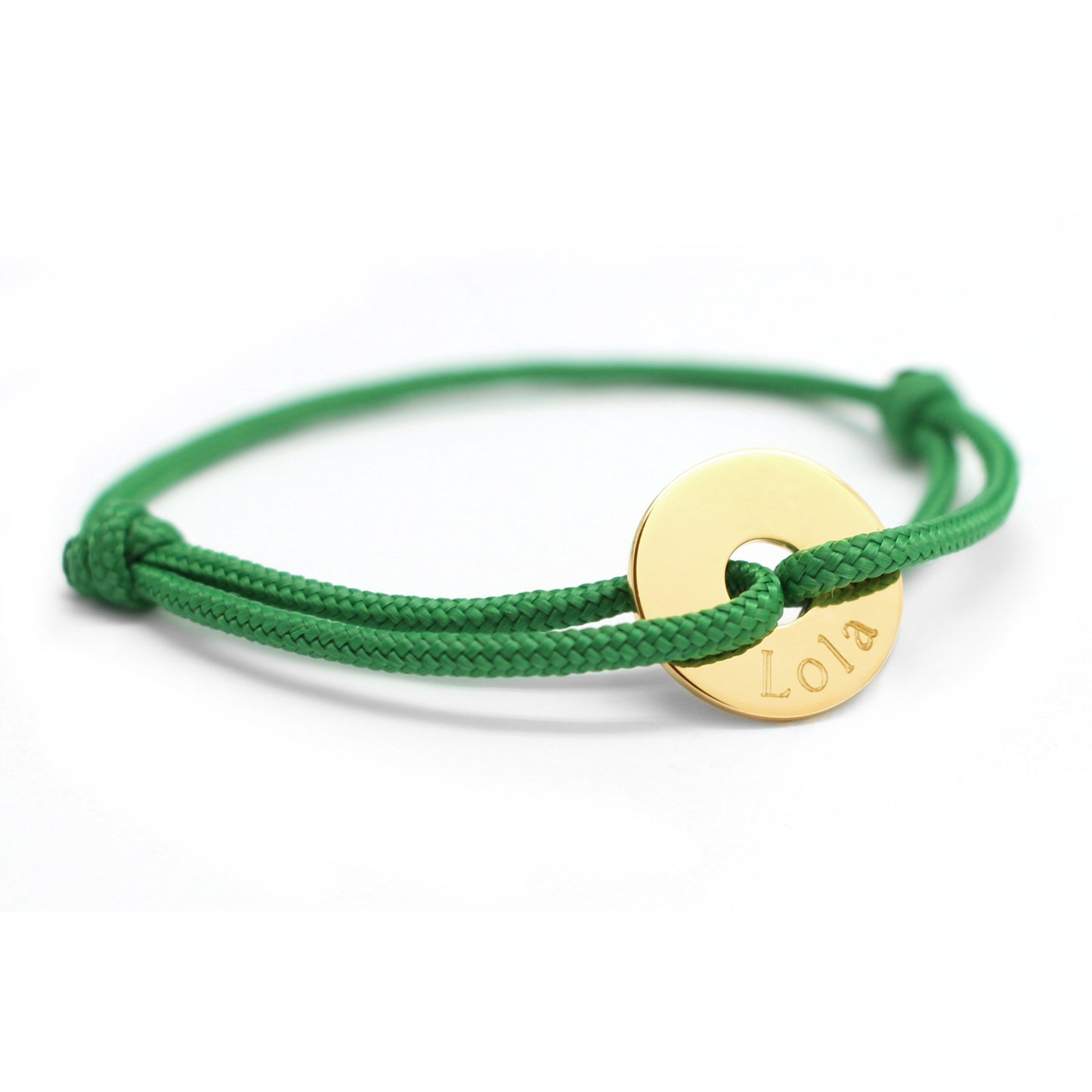 Pulsera de cordón personalizada - Petite chérie - Baño de oro