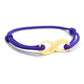 Pulsera de cordón personalizada - infinito - Baño de oro