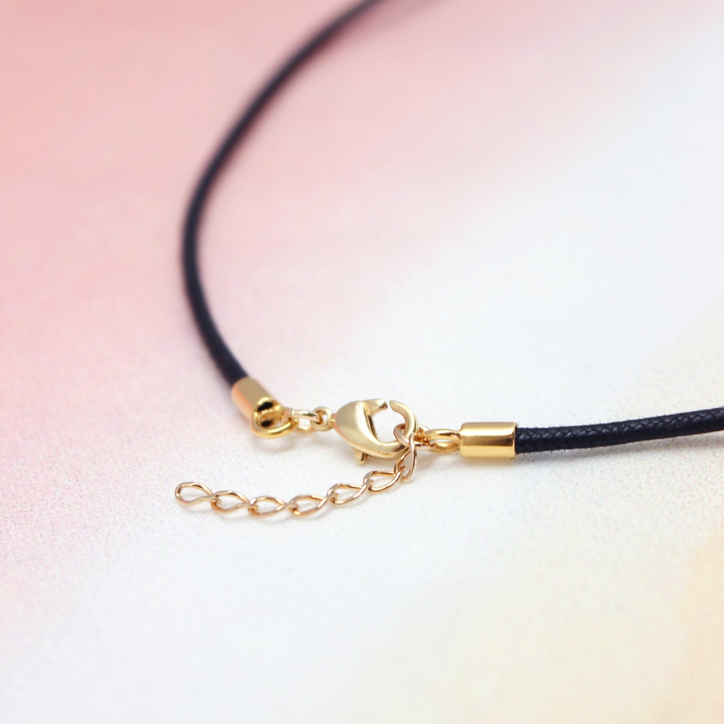 Collier cordon personnalisé médaille croix ivoire - Plaqué or