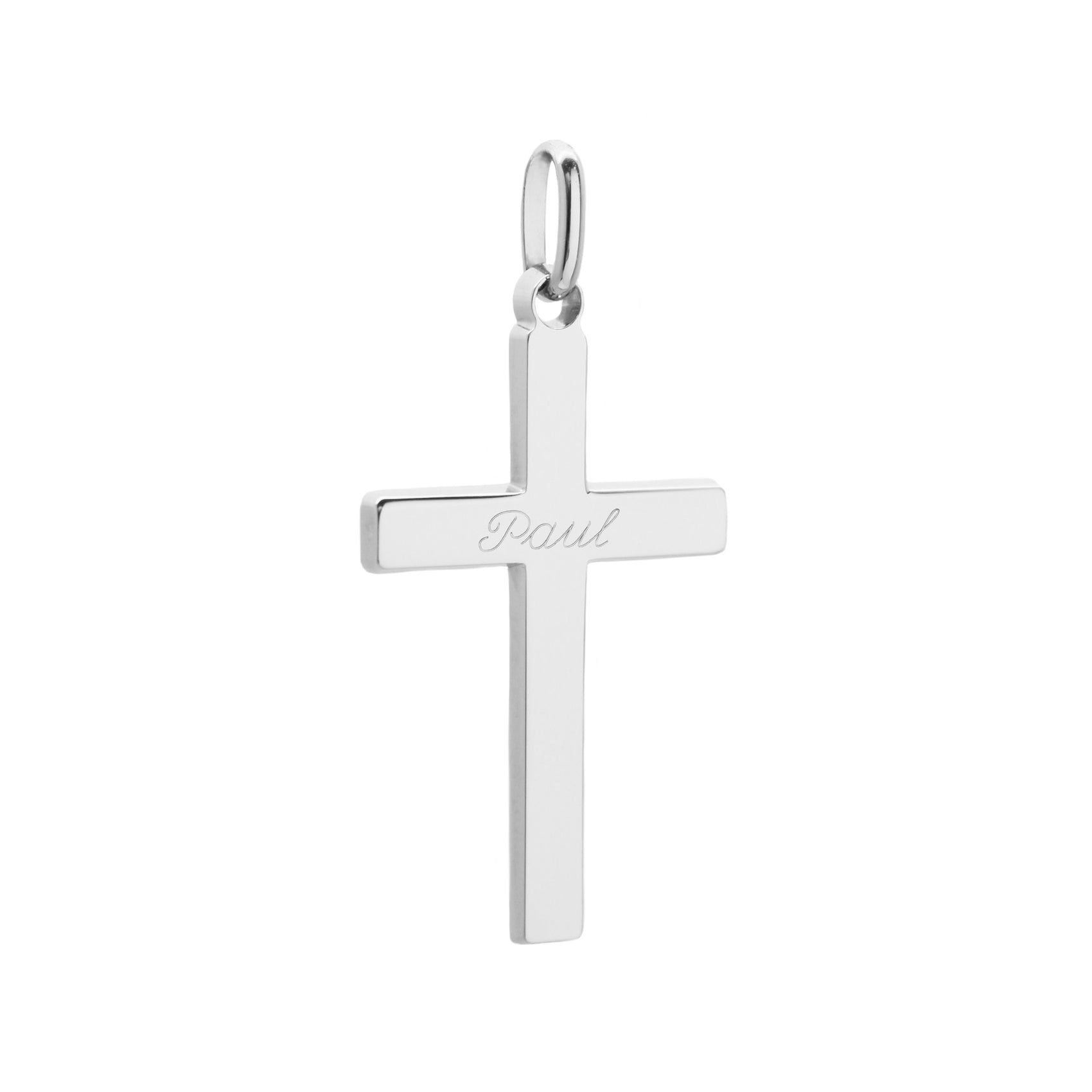 Pendentif personnalisé - croix - Argent