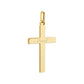 Pendentif personnalisé - croix - Plaqué or