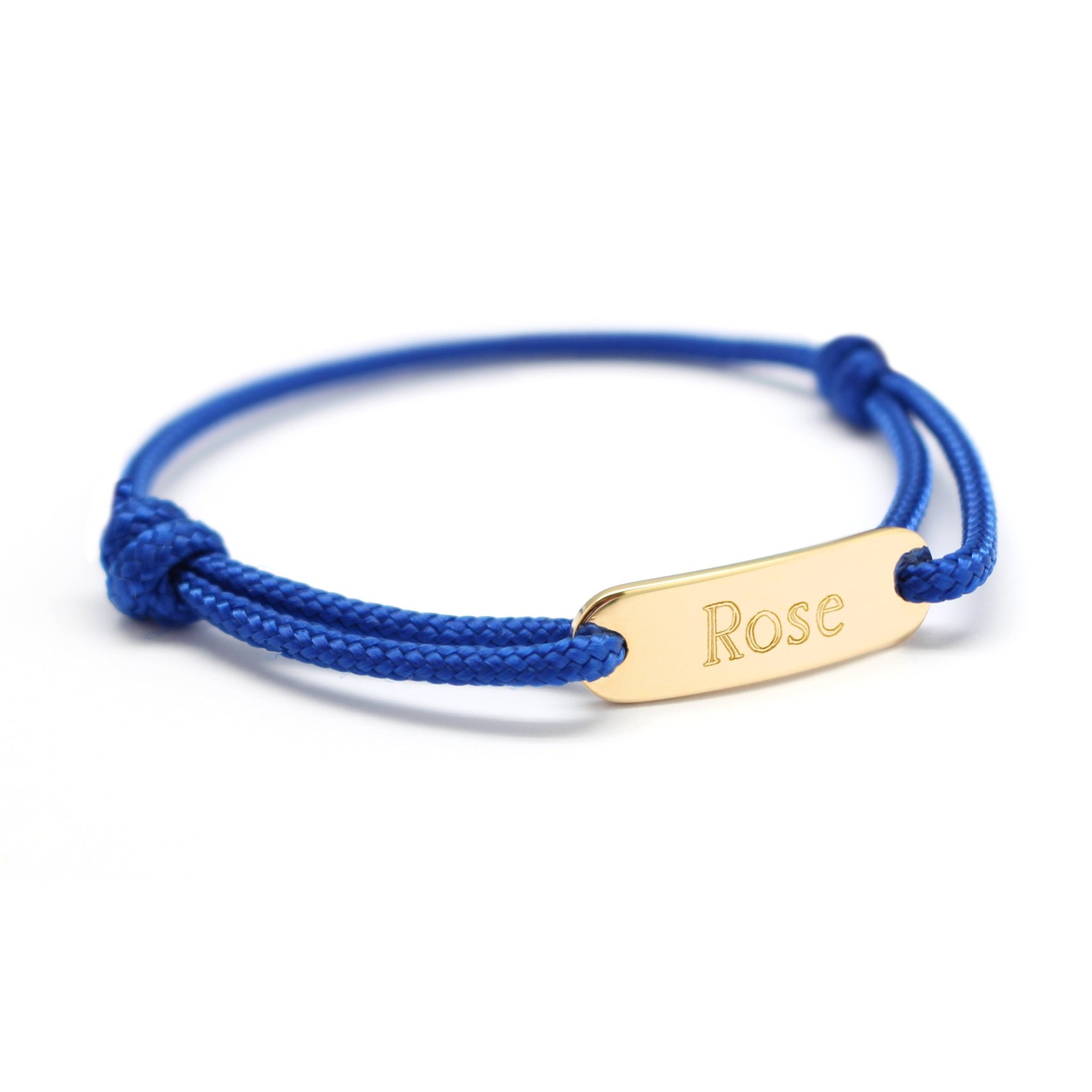 Gourmette cordon enfant personnalisée - Plaqué or