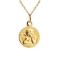 Collier personnalisé - Médaille Ange Raphaël - Plaqué or