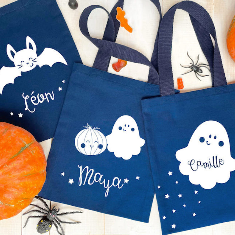 Tote bag Halloween phosphorescent