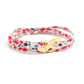 Pulsera personalizada de cordón Liberty - infinito - Baño de oro