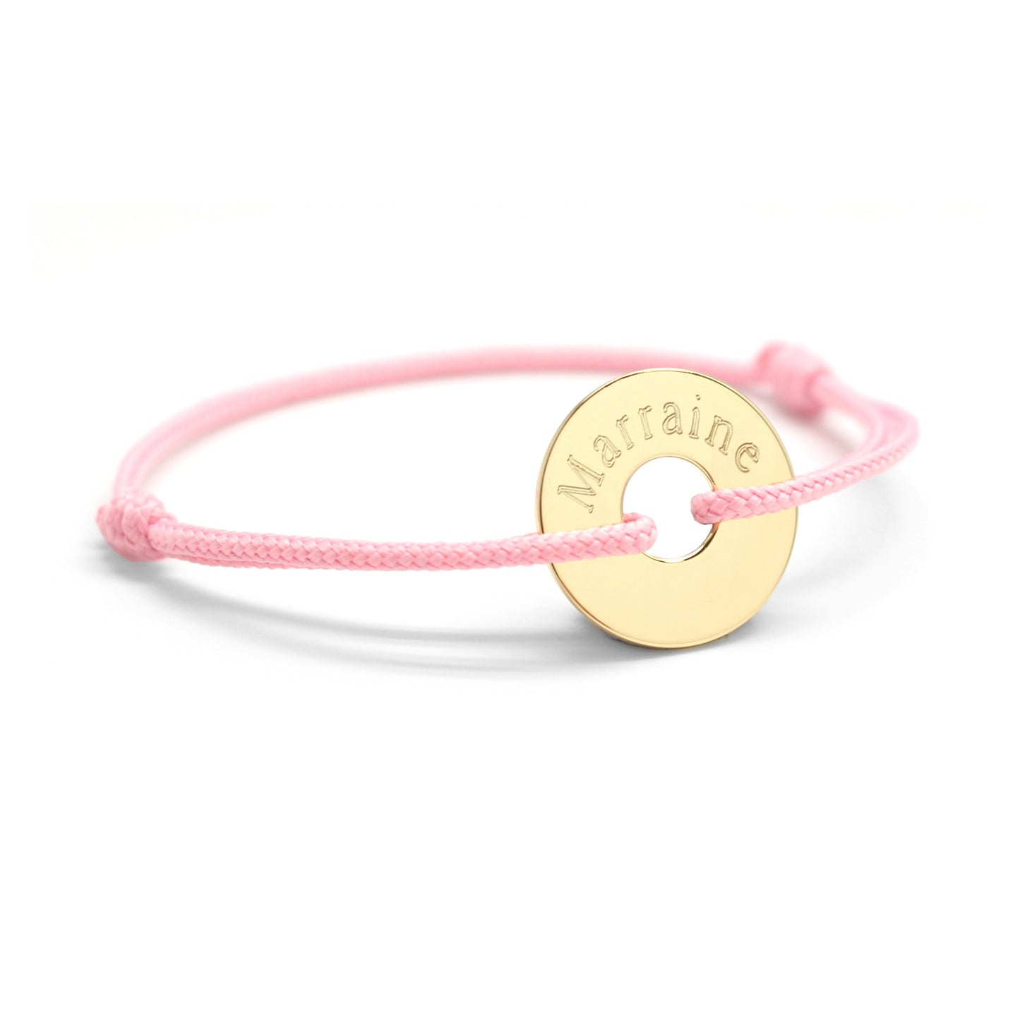 Pulsera de cordón personalizada - Petite chérie - Baño de oro