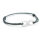 Pulsera de cordón personalizada - infinito - Plata