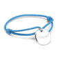 Bracelet cordon personnalisé - kids médaille - Argent