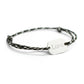 Bracelet cordon personnalisé - L'homme - Argent brossé