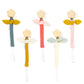 Attache tétine personnalisée - Double gaze de coton + Fleur