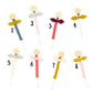 Attache tétine personnalisée - Double gaze de coton + Fleur