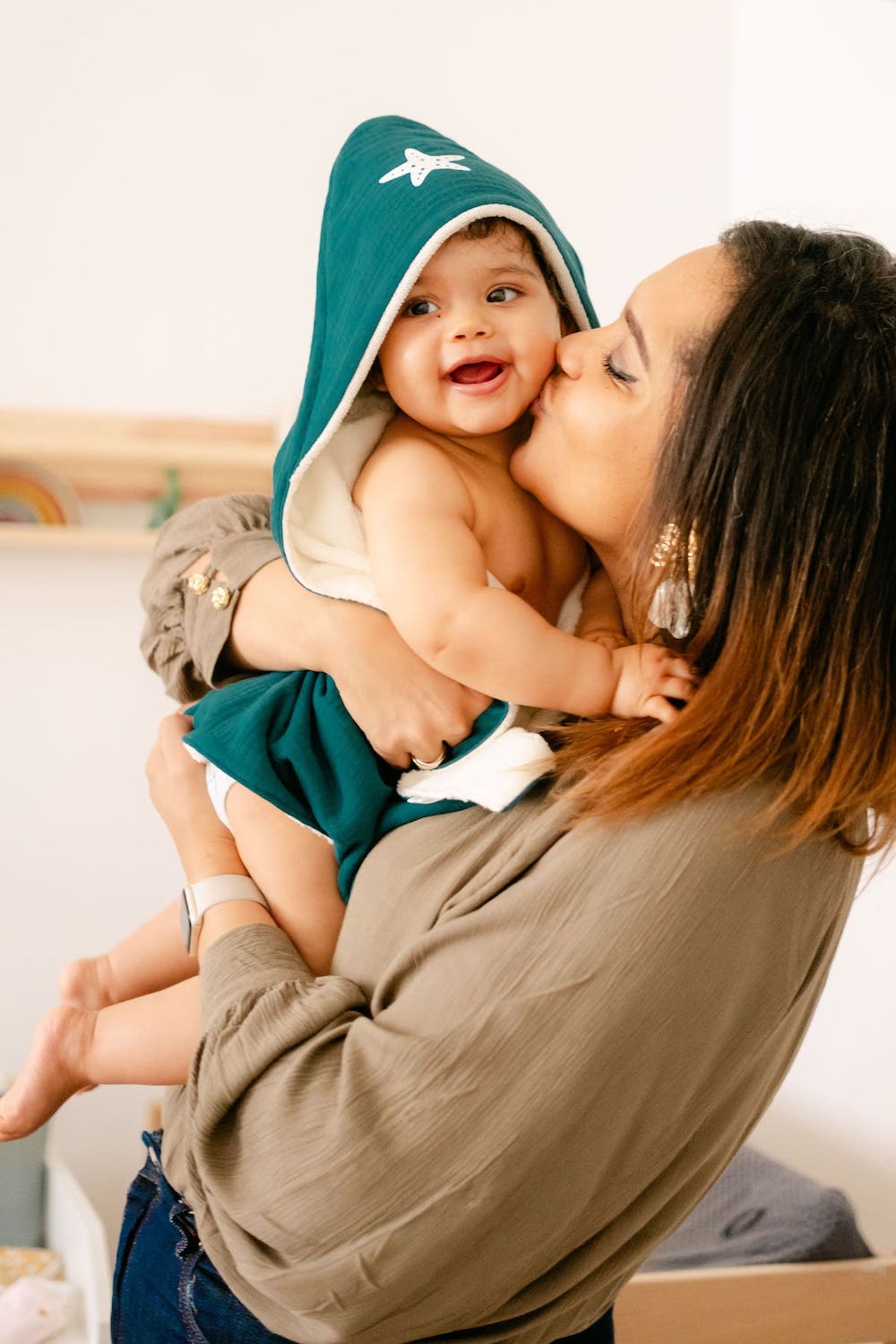 Cape de bain personnalisée - Double gaze de coton