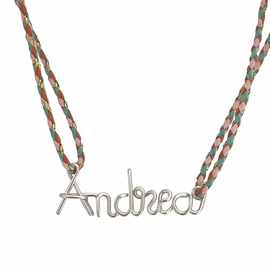 Collier personnalisé tresse