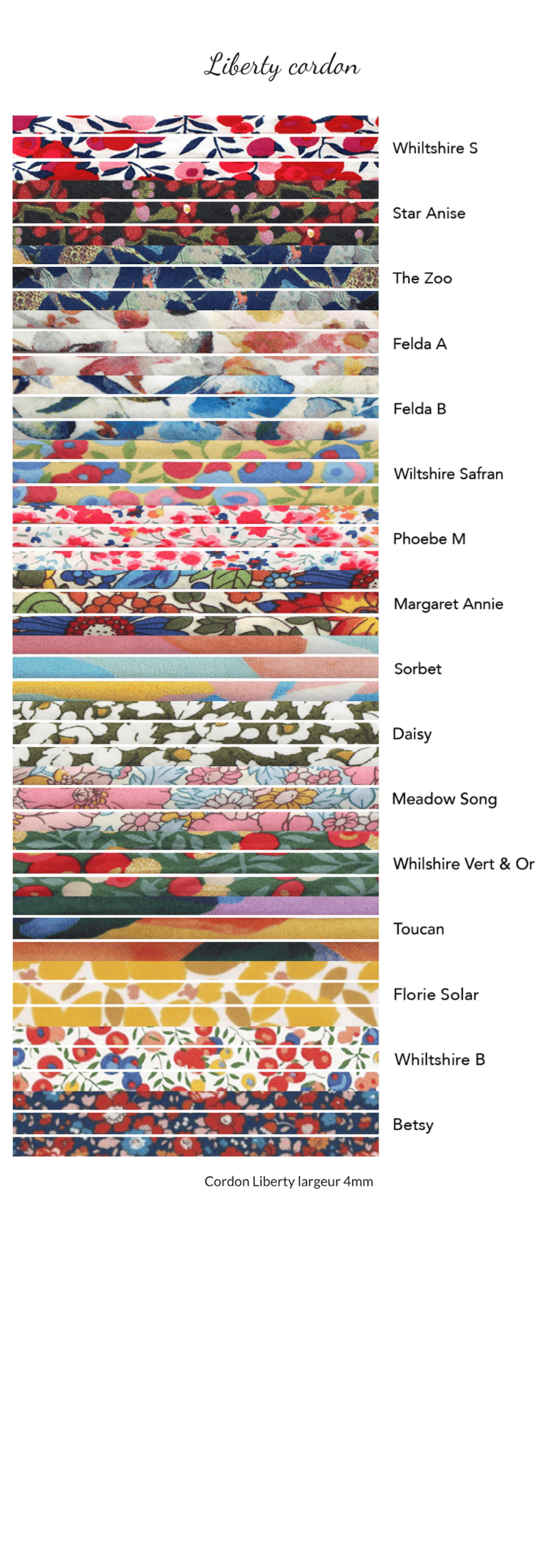 Bracelet personnalisé cordon liberty - minis charms - Plaqué Or