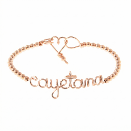 Jonc Perlé Personnalisé / 9 caractères max