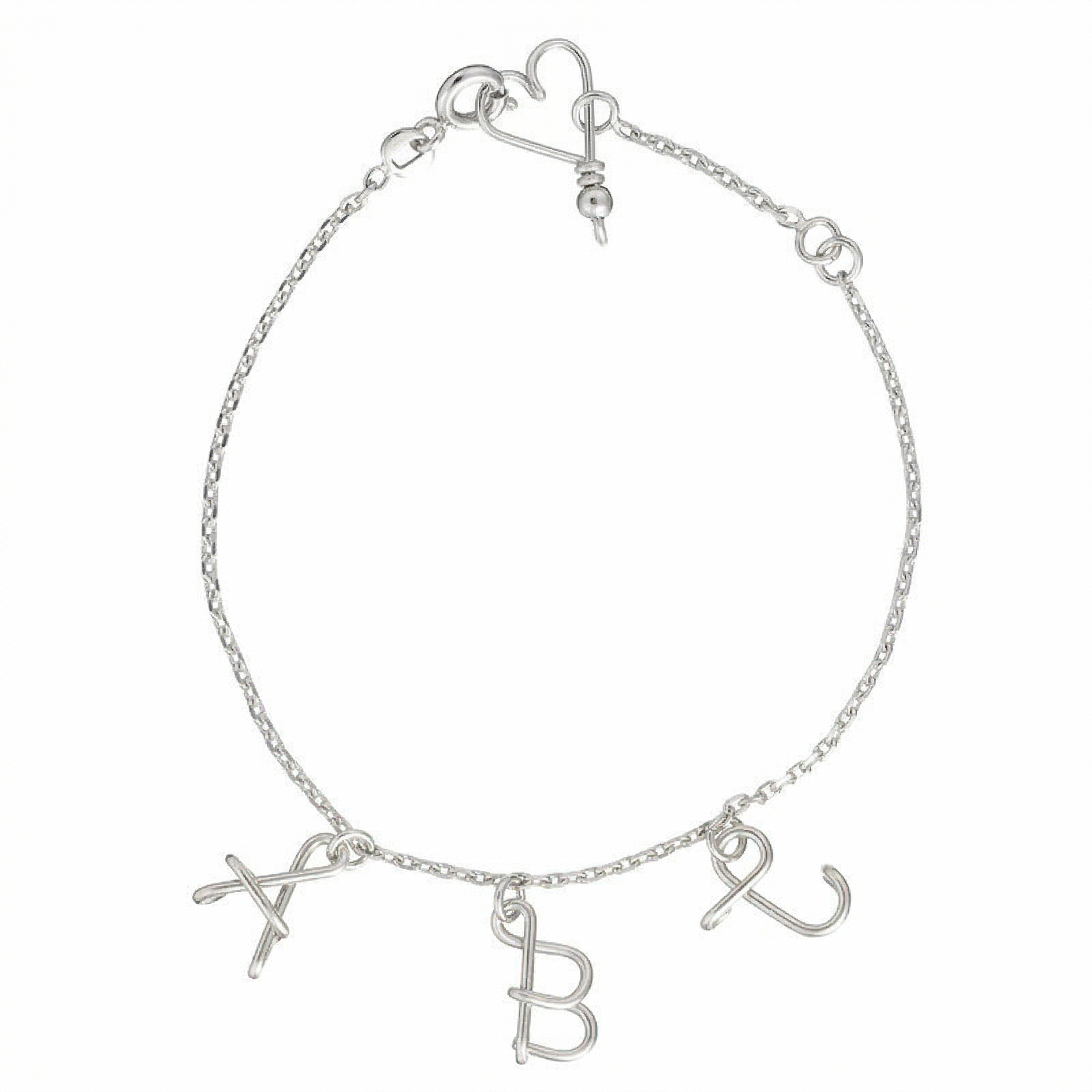 Le Bracelet Chaine Personnalisé  "La majuscule"