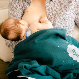 Plaid Bébé personnalisé en Gaze de coton