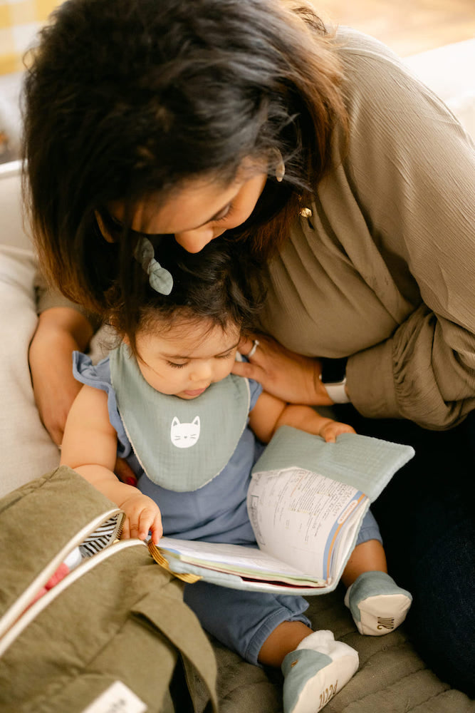 Protège Carnet de Santé personnalisé en Double gaze de coton