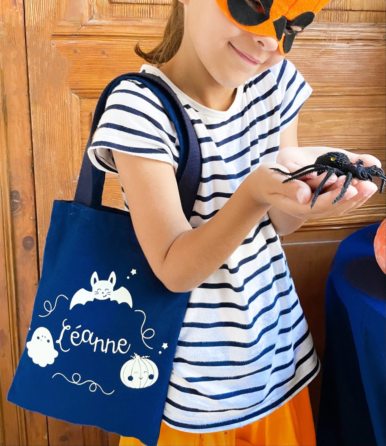 Tote bag Halloween phosphorescent