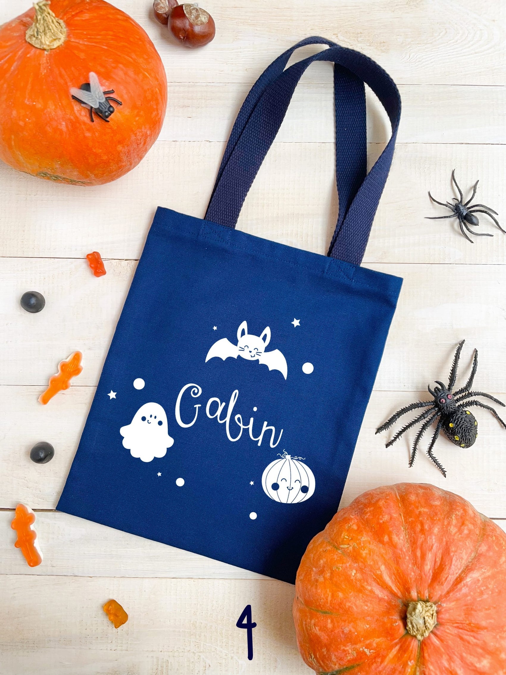 Tote bag Halloween phosphorescent