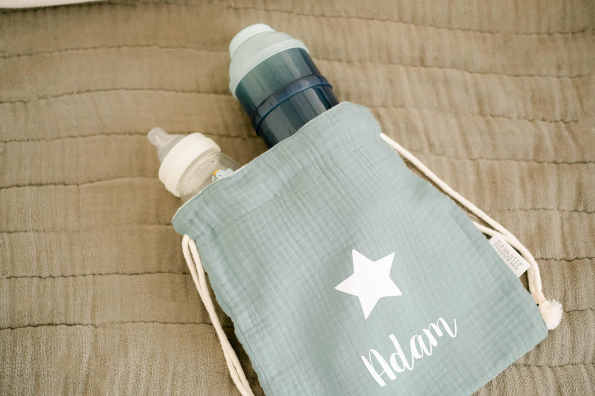 Sac à dos personnalisé Bébé et Enfant - Double gaze de coton Bio