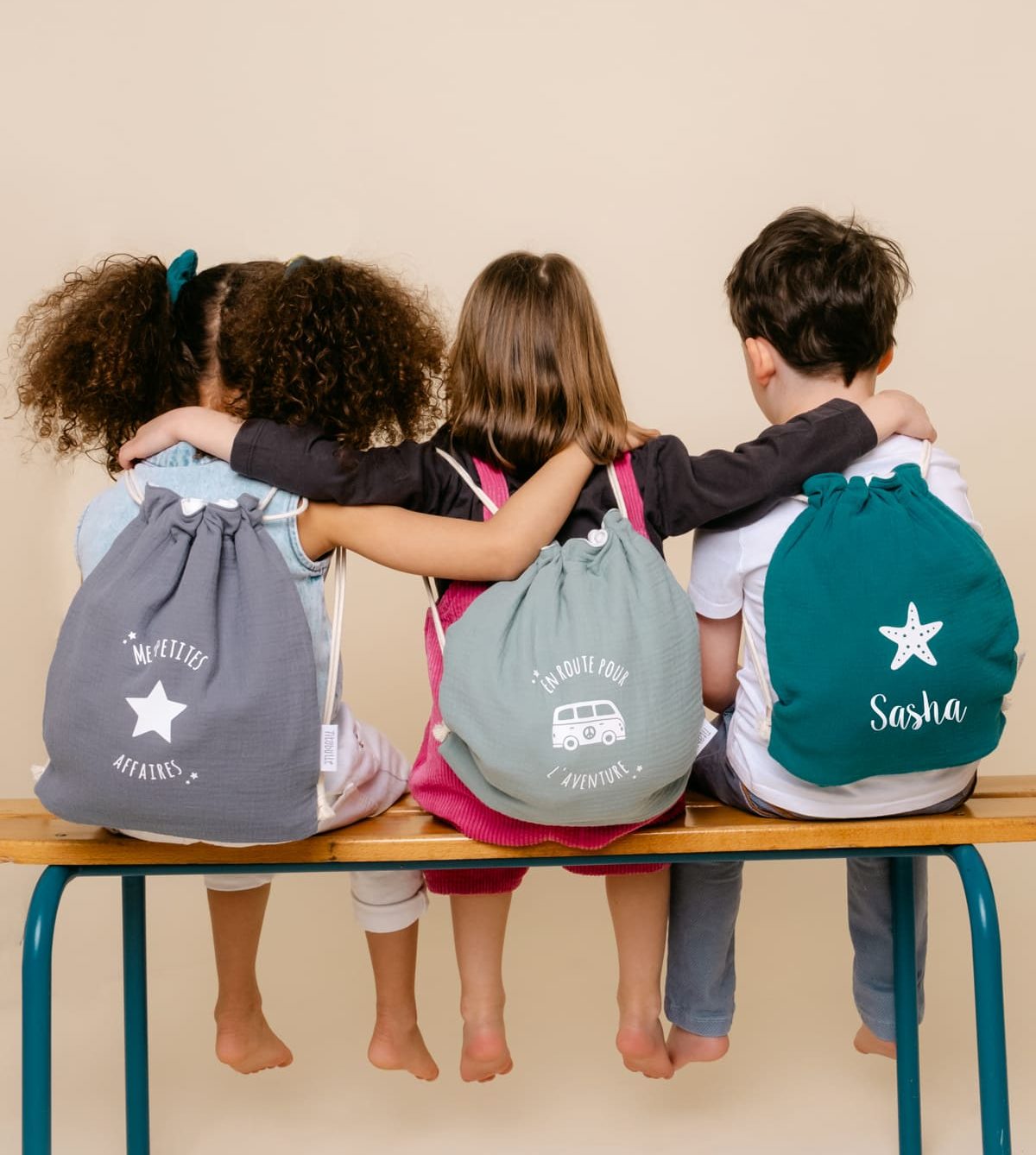 Sac à dos personnalisé Bébé et Enfant - Double gaze de coton Bio