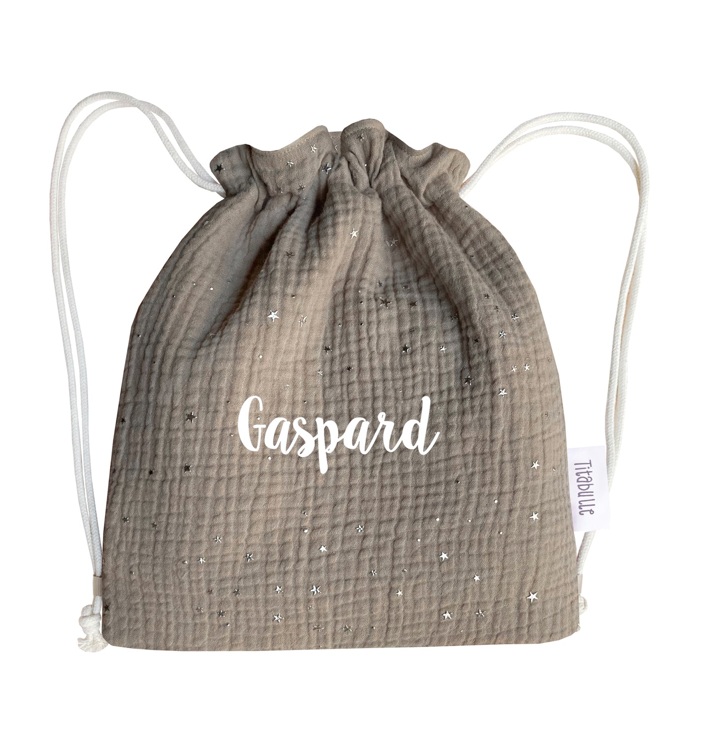 Sac à dos personnalisé Bébé et Enfant - Double gaze de coton étoilée