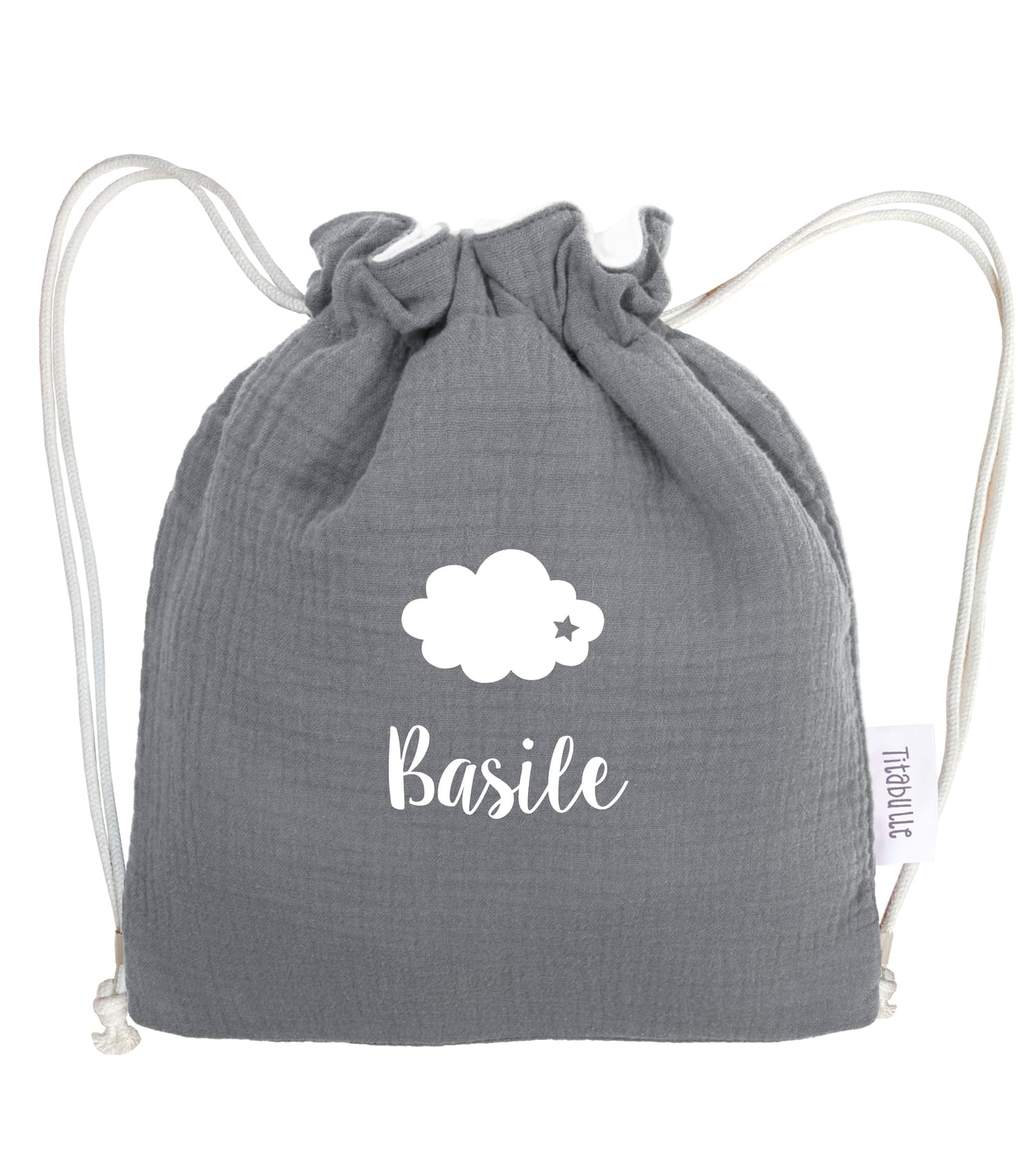 Sac à dos personnalisé Bébé et Enfant - Double gaze de coton Bio