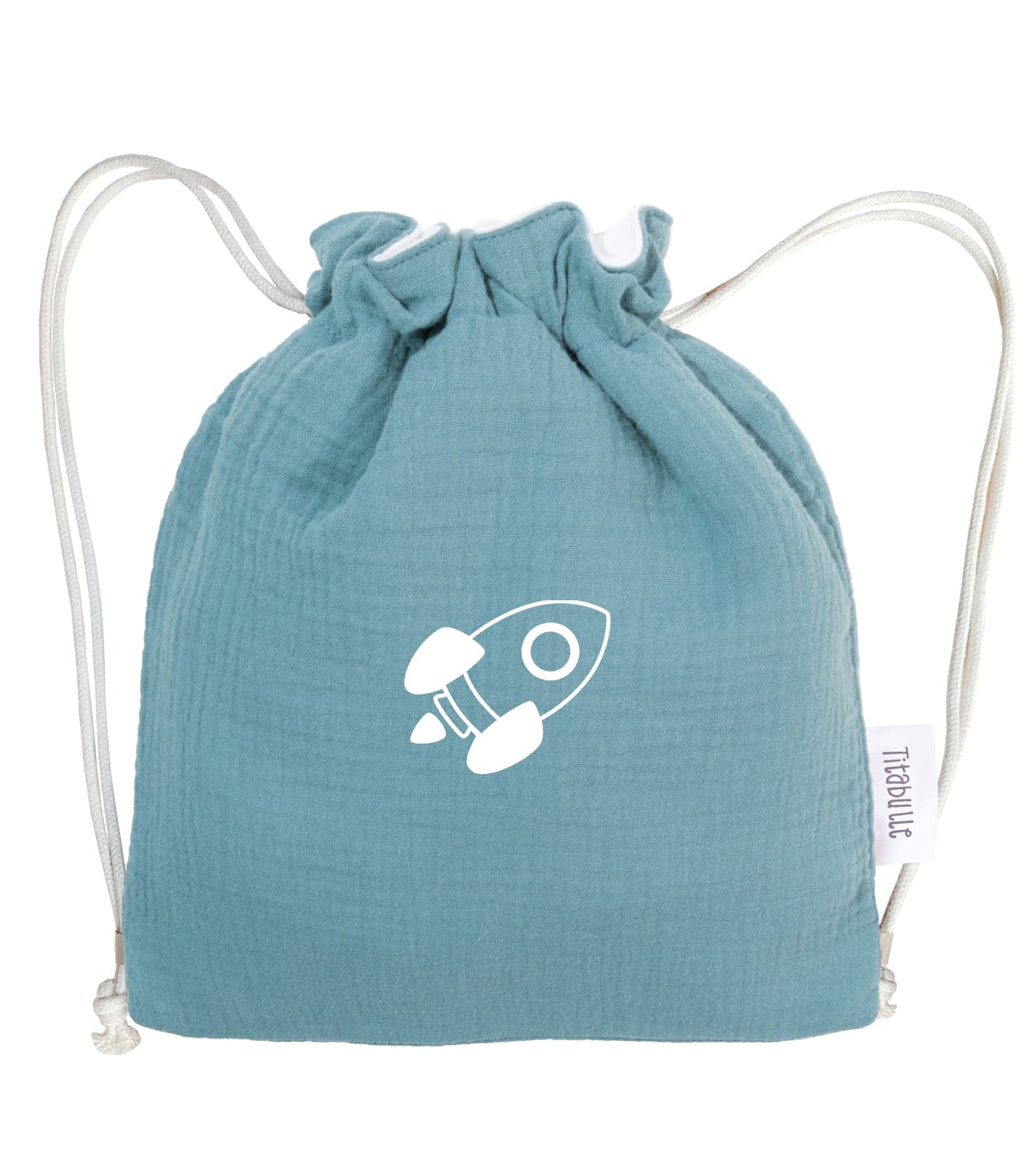 Sac à dos personnalisé Bébé et Enfant - Double gaze de coton Bio