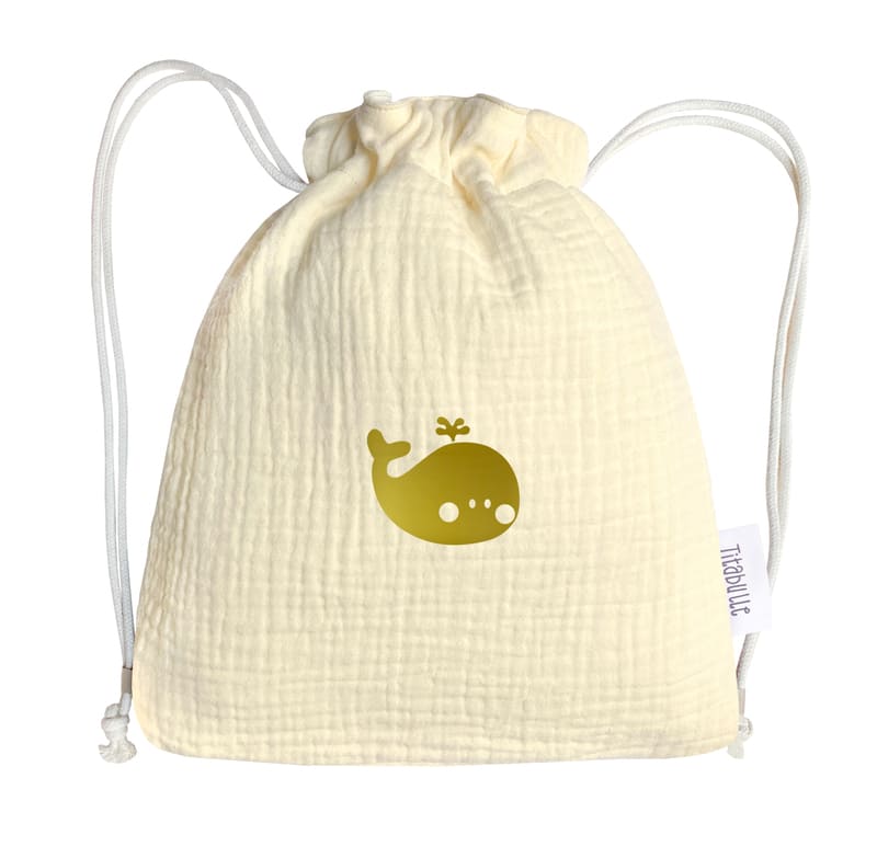 Sac à dos personnalisé Bébé et Enfant - Double gaze de coton Bio