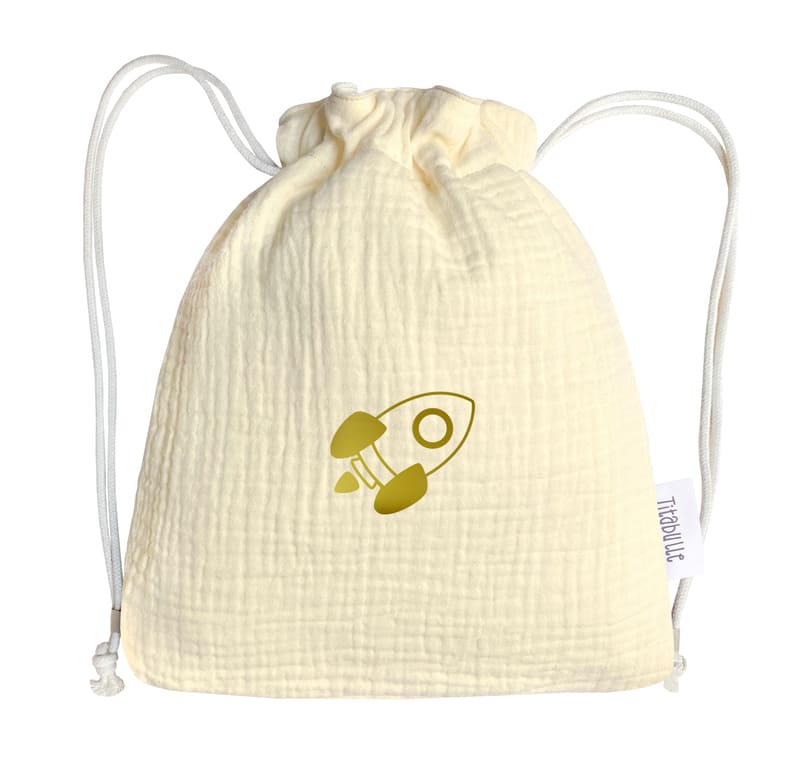 Sac à dos personnalisé Bébé et Enfant - Double gaze de coton Bio