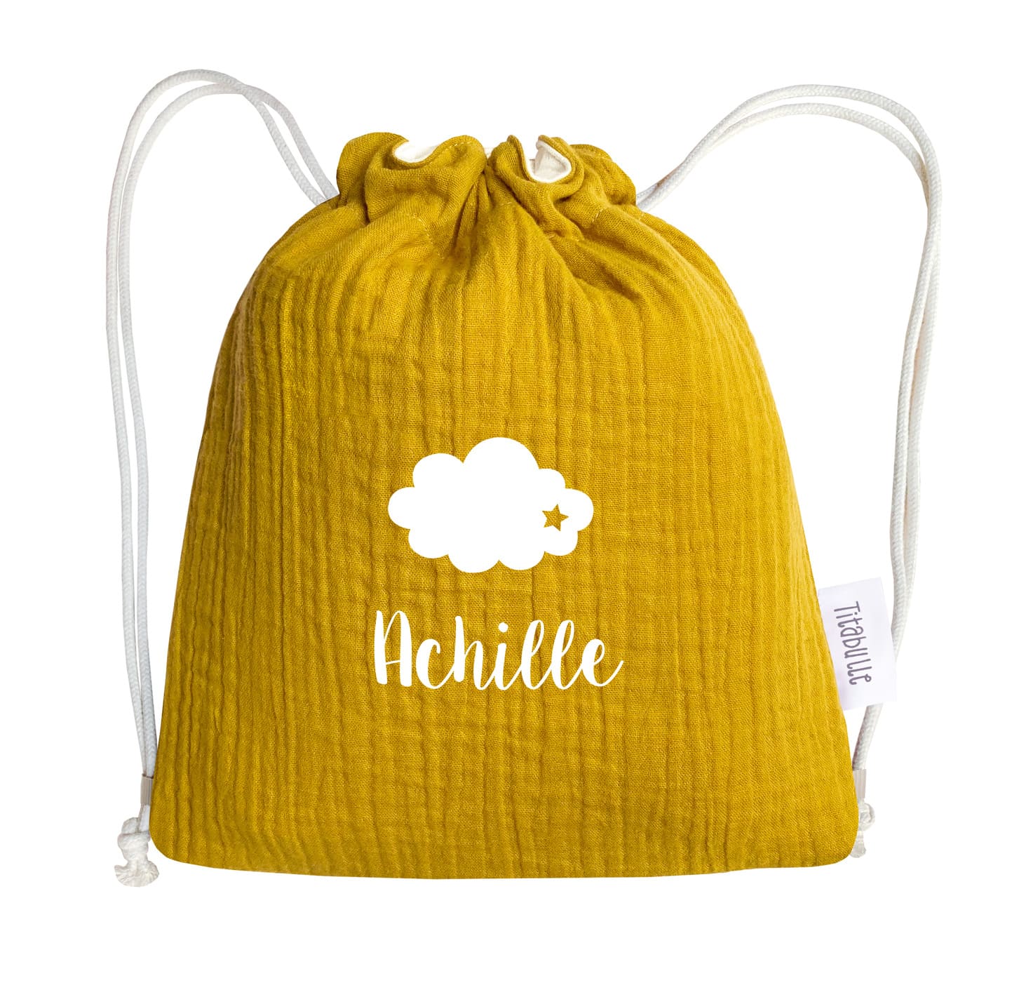 Sac à dos personnalisé Bébé et Enfant - Double gaze de coton Bio