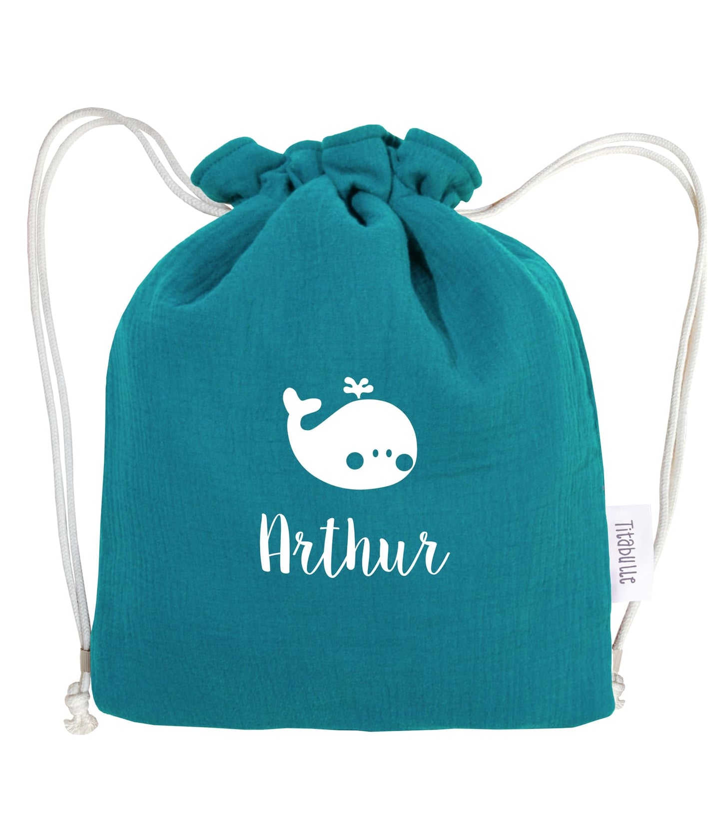 Sac à dos personnalisé Bébé et Enfant - Double gaze de coton Bio