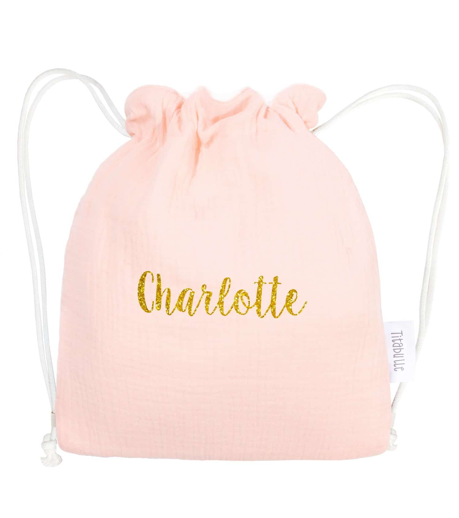 Sac à dos personnalisé Bébé et Enfant - Double gaze de coton Bio