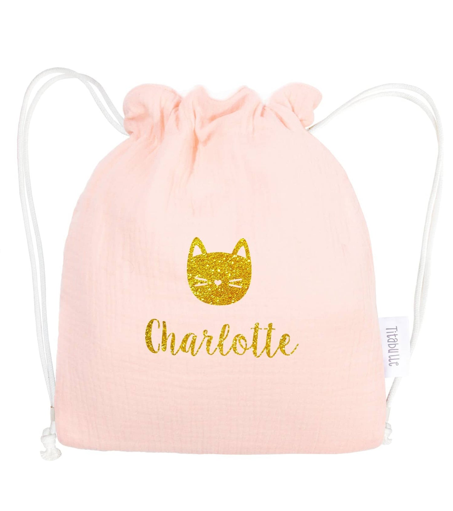 Sac à dos personnalisé Bébé et Enfant - Double gaze de coton Bio