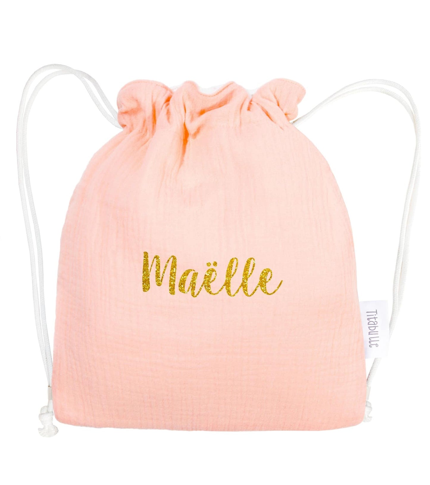 Sac à dos personnalisé Bébé et Enfant - Double gaze de coton Bio