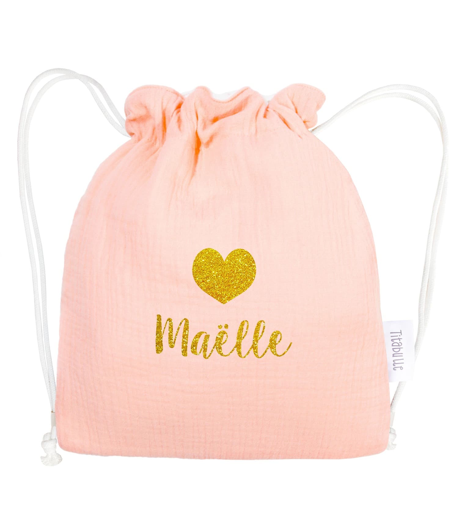 Sac à dos personnalisé Bébé et Enfant - Double gaze de coton Bio