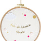 Personalized round drum wall frame - Pink Dream