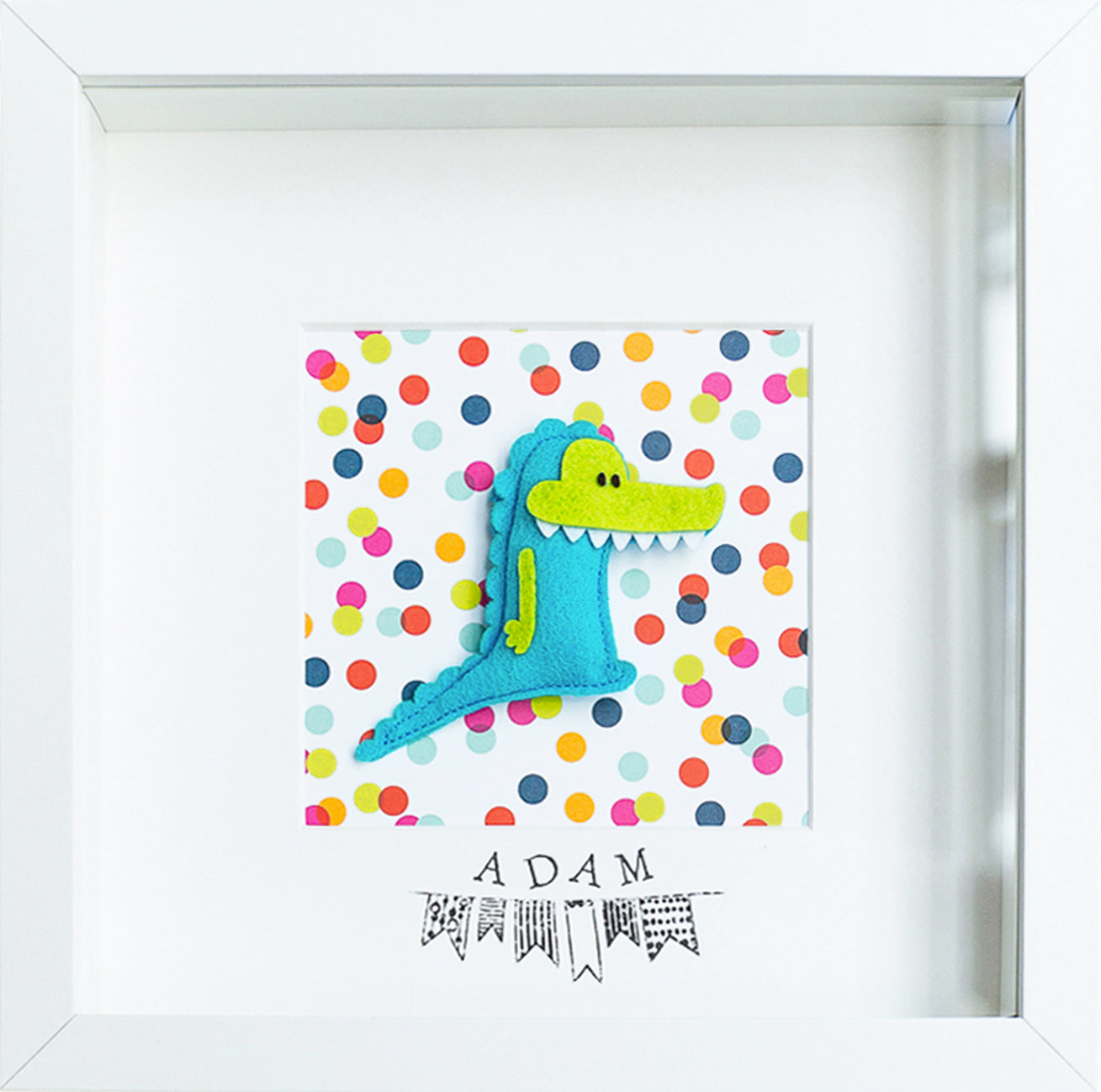 Cuadro decorativo personalizado para niños y bebés - Cocodrilo