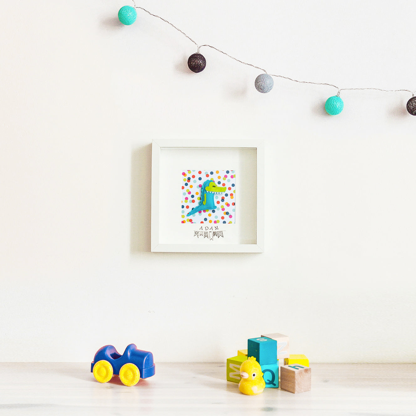 Cuadro decorativo personalizado para niños y bebés - Cocodrilo