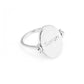Bague Personnalisée Nacre Ovale - Argent