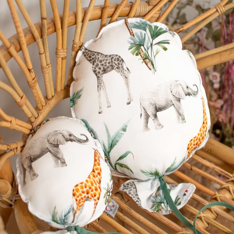 Ballon mural décoratif en satin de coton, Safari