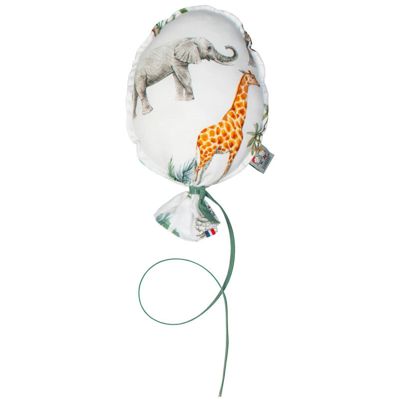 Ballon mural décoratif en satin de coton, Safari