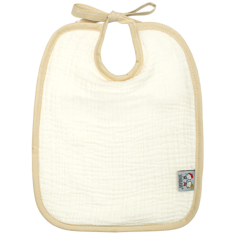 Bavoir à nouer en gaze de coton, Jeanne