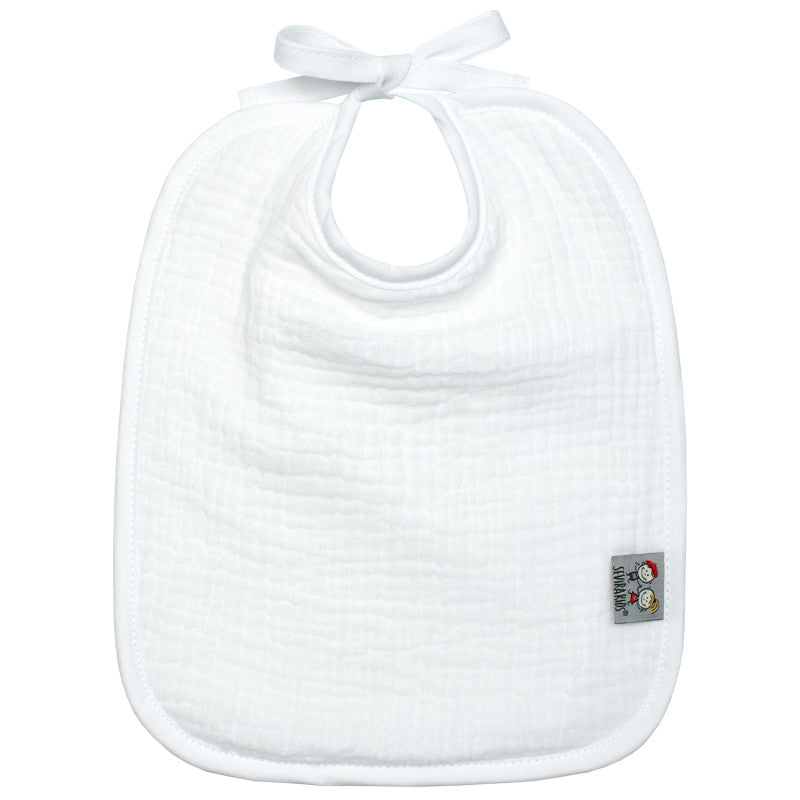 Bavoir à nouer en gaze de coton, Jeanne