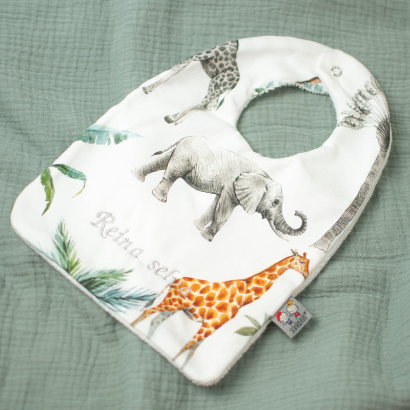 Babero de algodón, Safari