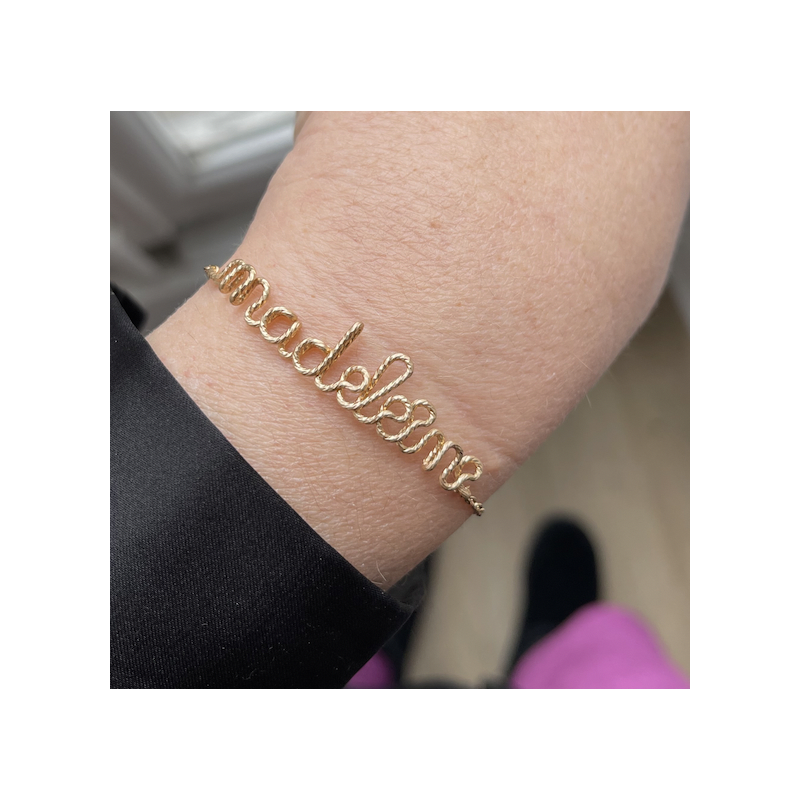 Bracelet Chaine Personnalisé fil sparkle